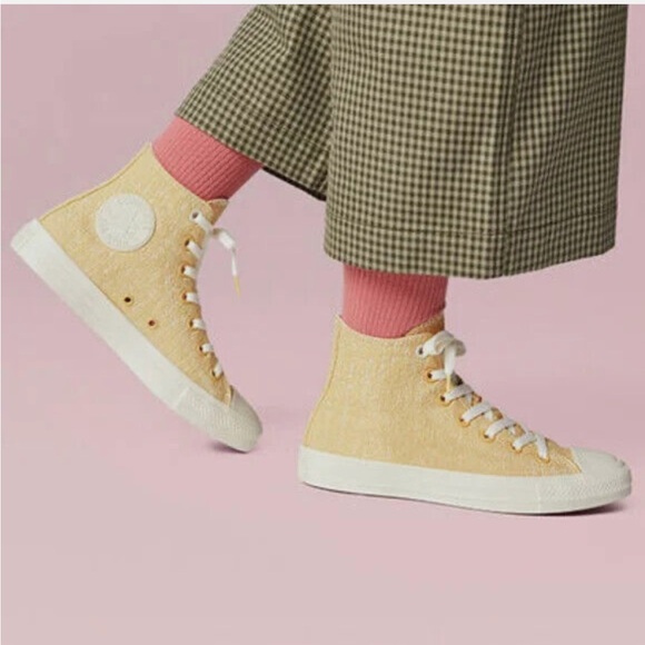 Converse Chuck Taylor Spring Hybrid Texture Jacquard Sneakers saturn gold Size 9 - Picture 7 of 7